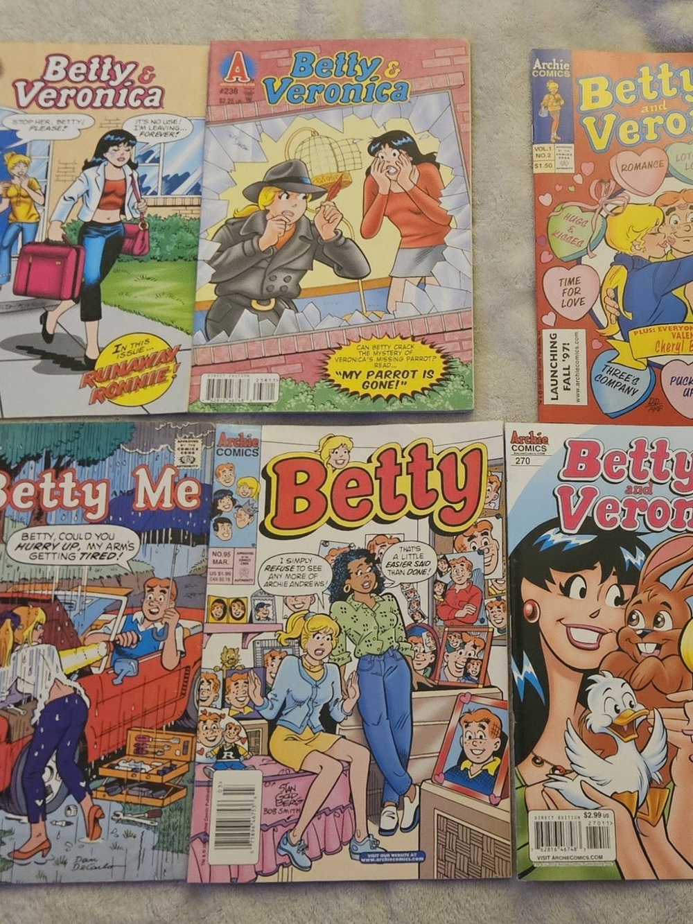BETTY AND VERONICA lot Of 12 comics